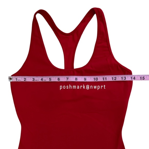 SPLITS59 ♥️ Suki Bodysuit Racerback Tank Pirate Red S Small - Picture 9 of 10